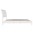 Pemberly Row Modern King Wood Low Profile Platform Bed in White