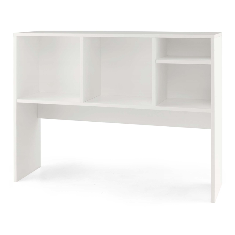 Pemberley Row Engineered Wood White Bookshelf Rectangular Durable 37