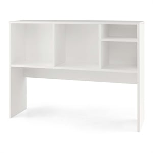 Pemberley Row Engineered Wood White Bookshelf Rectangular Durable 37&quot x 10&quot x 29&quot Unassembled