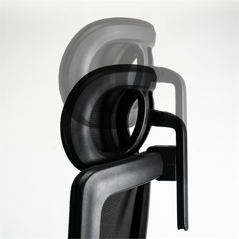 Pemberly Row High Back Ergonomic Office Chair with Lumbar Support - Black Fabric