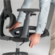 Pemberly Row High Back Ergonomic Office Chair with Lumbar Support - Black Fabric