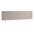 Pemberly Row Modern 70W Desktop Privacy Screen in Warm Beige