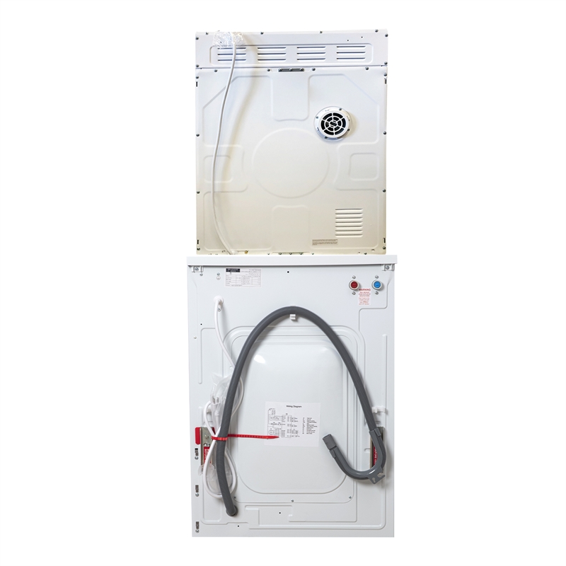 Pemberly Row 15lbs Compact 110V Set Washer + Dryer Vented 3.5cf Sensor