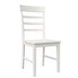 Pemberly Row 3-Piece Wood Dining Set with Double Drop Leaf in White