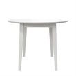 Pemberly Row 3-Piece Wood Dining Set with Double Drop Leaf in White