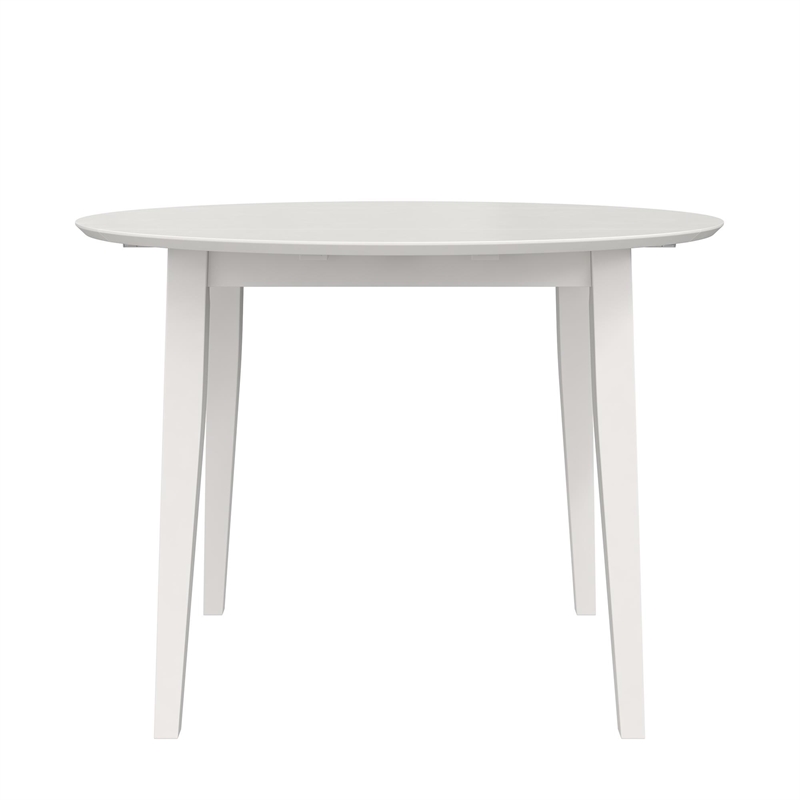 Pemberly Row 3-Piece Wood Dining Set with Double Drop Leaf in White