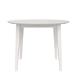 Pemberly Row 3-Piece Wood Dining Set with Double Drop Leaf in White