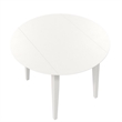 Pemberly Row 3-Piece Wood Dining Set with Double Drop Leaf in White