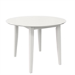 Pemberly Row 3-Piece Wood Dining Set with Double Drop Leaf in White