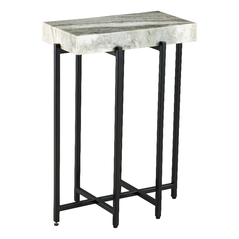 Pemberly Row Set of 2 White Genuine Marble Top 24-