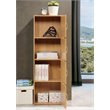 Pemberly Row Set of 2 4-Shelf 4 Door Multi-Purpose Wooden Bookcases in Beige