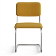 Pemberly Row Contemporary Velvet Side Chair (Set Of 2) in Gold