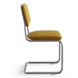 Pemberly Row Contemporary Velvet Side Chair (Set Of 2) in Gold