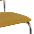 Pemberly Row Contemporary Velvet Side Chair (Set Of 2) in Gold