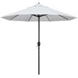 Pemberley Row Aluminum Natural Patio Umbrella Rectangular Tilt Crank Lift 102