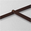 Pemberly Row 9' Wood Pole Hardwood Ribs Push Lift in Natural