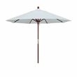 Pemberly Row 9' Wood Pole Hardwood Ribs Push Lift in Natural