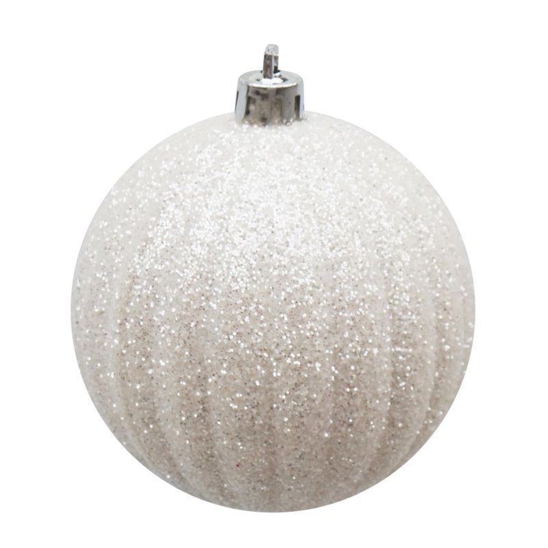 Pemberly Row 40 Piece Christmas Tree Ornament Set in Silver Blue and White