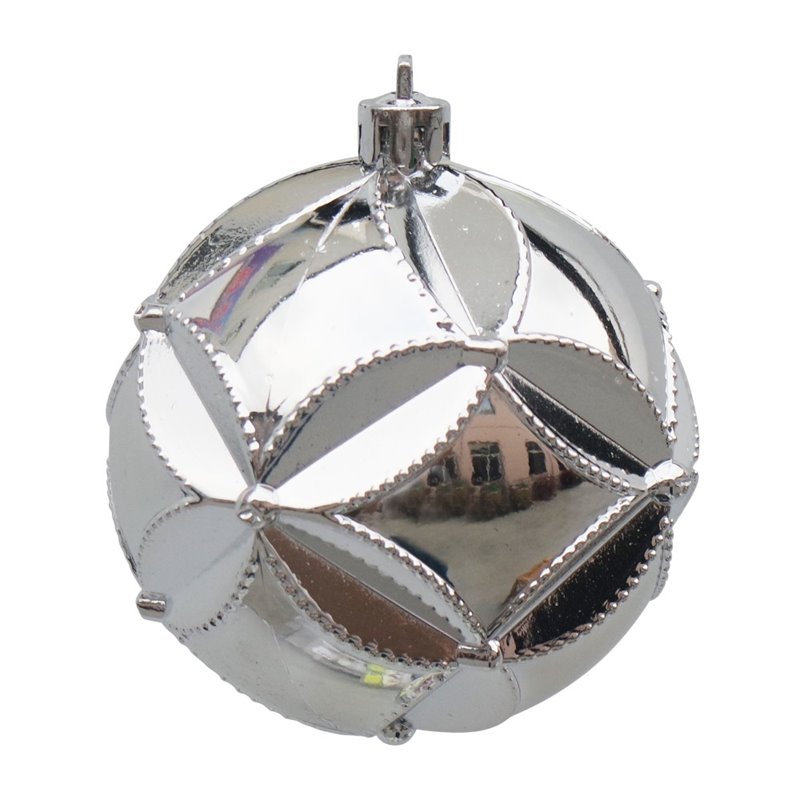 Pemberly Row 40 Piece Christmas Tree Ornament Set in Silver Blue and White