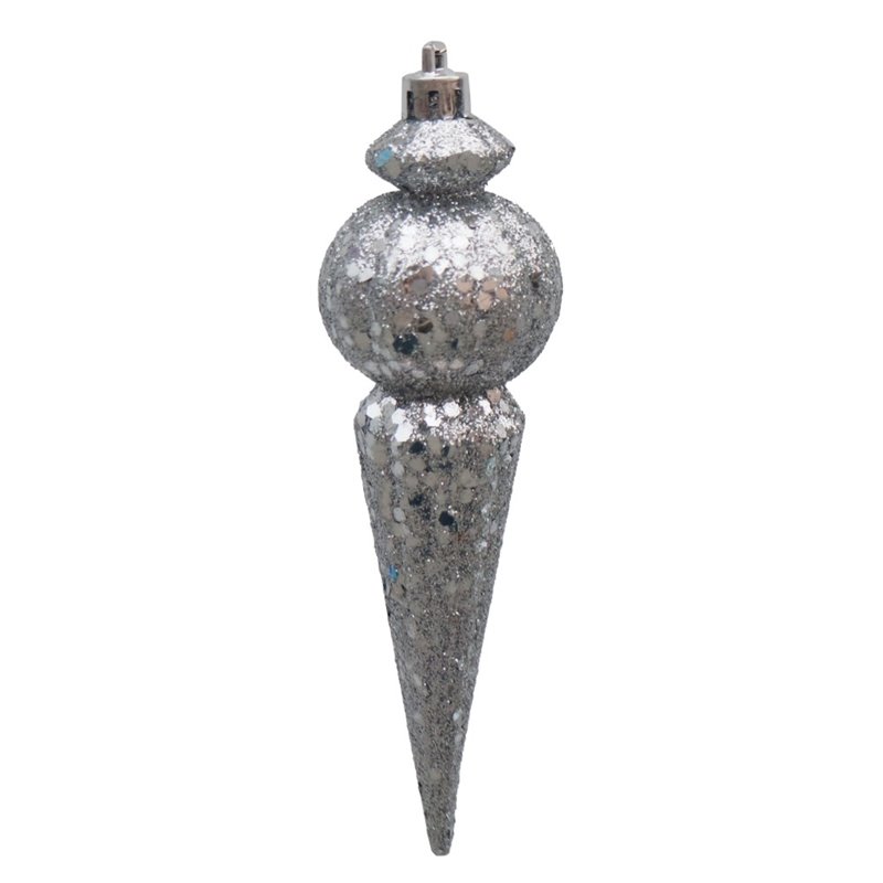 Pemberly Row 40 Piece Christmas Tree Ornament Set in Silver Blue and White