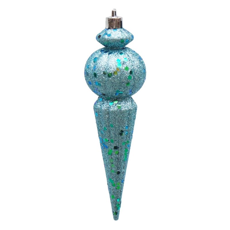 Pemberly Row 40 Piece Christmas Tree Ornament Set in Silver Blue and White