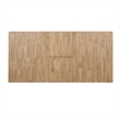 Pemberly Row Modern / Contemporary Farm Trestle Table in Natural