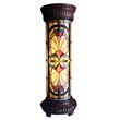Pemberly Row Spectacle Glass 2 Light Victorian Pedestal Light Fixture 30