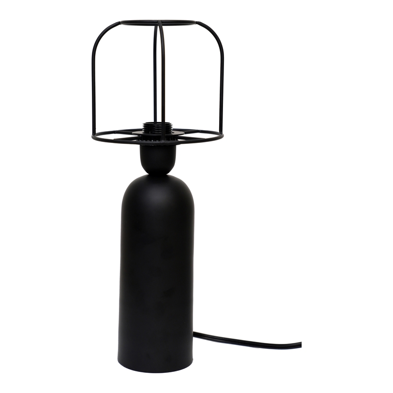 Pemberly Row Modern / Contemporary Metal Lamp in Black Finish