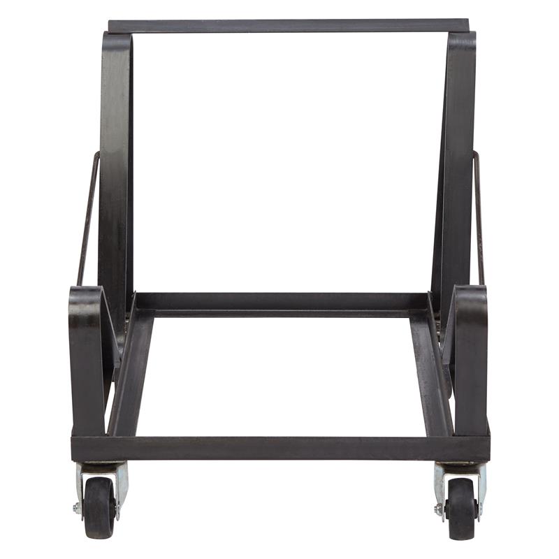 Pemberly Row Modern Metal Dolly for Series 8600 Chairs in Black Powder-Coated