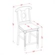 Pemberly Row 5-piece Wood Dining Table Set in Buttermilk/Cherry