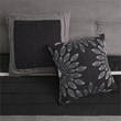 Pemberly Row 7-piece Polyester Faux Suede Comforter Set in Black
