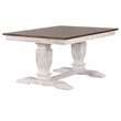 Pemberly Row 7-Pc Wood Dining Set in Cocoa Brown/Cotton White