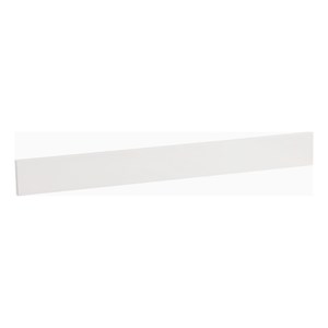 Pemberly Row Modern 36&quot Engineered Stone Backsplash in Ivory White