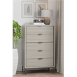 Pemberly Row Modern / Contemporary 5 Drawer Chest in Taupe Finish