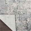Pemberly Row Rustic Textures Fabric Painterly Indoor Rug in Gray/Beige