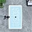 Pemberly Row Acrylic Flatbottom Soaking Bathtub in White with Drain/Overflow