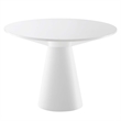 Pemberley Row MDF Wood White Dining Table Oval High Gloss 75