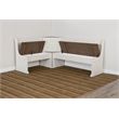 Pemberley Row Mahogany Off White and Brown Dining Set Rectangular Reversible 75