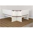 Pemberley Row Mahogany Off White and Brown Dining Set Rectangular Reversible 75