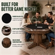 Pemberley Row Wood Buckskin Natural Game and Dining Table Rectangular Reversible Unassembled