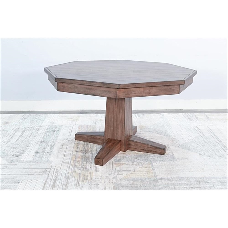 Pemberley Row Wood Buckskin Natural Game and Dining Table Rectangular Reversible Unassembled