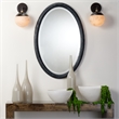 Pemberly Row Alabaster Wall Sconce in Oil Rubbed Bronze Metal Finish