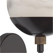 Pemberly Row Alabaster Wall Sconce in Oil Rubbed Bronze Metal Finish