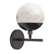Pemberly Row Alabaster Wall Sconce in Oil Rubbed Bronze Metal Finish