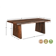 Pemberly Row Modern 9-piece Solid Wood Dining Set in Dark Brown