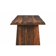 Pemberly Row Modern 9-piece Solid Wood Dining Set in Dark Brown