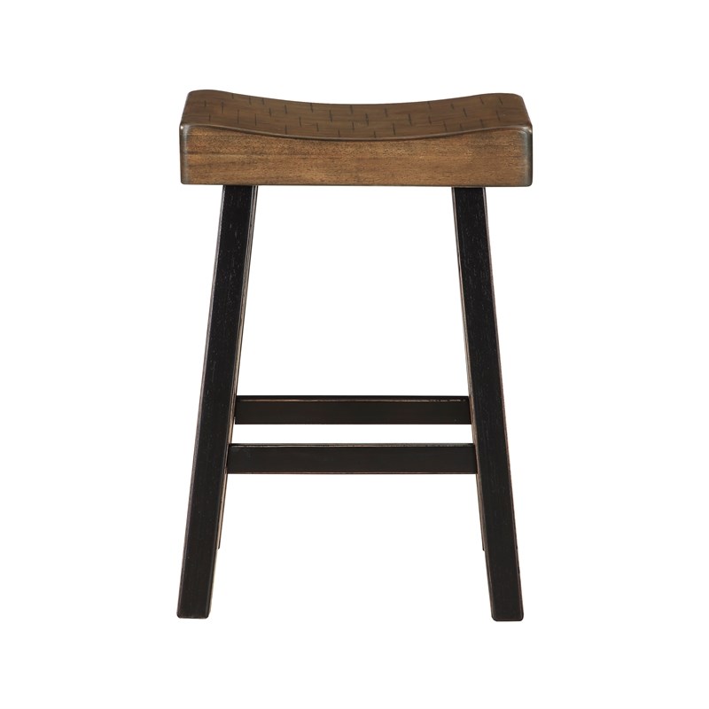 Pemberly Row 4-Pcs Pack Wood Counter Height Set in 2-Tone (Black and Brown)