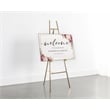 Pemberly Row Contemporary Metal Tripod Gold/Brass Plated Easel