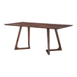 Pemberly Row Modern / Contemporary Dining Table in Brown Finish