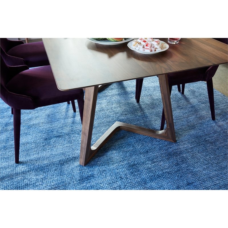 Pemberly Row Modern / Contemporary Dining Table in Brown Finish